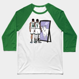 Jayson Tatum and Jaylen Brown Mirror GOATs Baseball T-Shirt